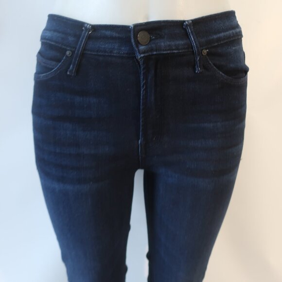 Womens Mother Blue Dark Wash The Mid Rise Dazzler Now or Never Denim Jean 27 - Picture 4 of 14